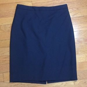 J. CREW Navy no. 2 Pencil Skirt